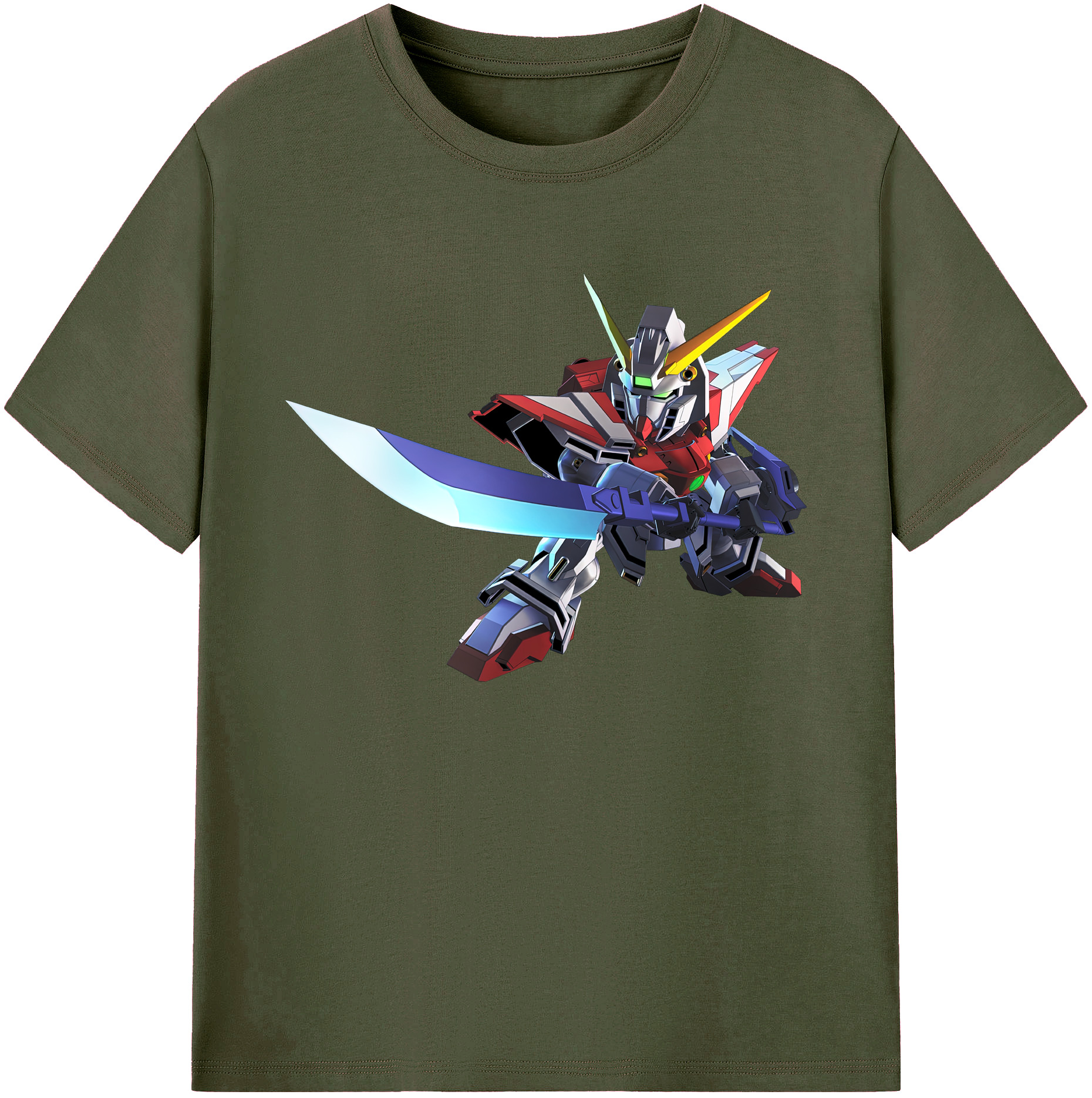 （画像用） 機動戦士ガンダム Mobile Suit Gundam 綿100％ メンズ半袖Tシャツ｜肌触りやわらか＆通気性